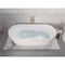Anzzi Sabbia 5.9 ft. Solid Surface Freestanding Bathtub in Matte White FT-AZ511 - alternate 7